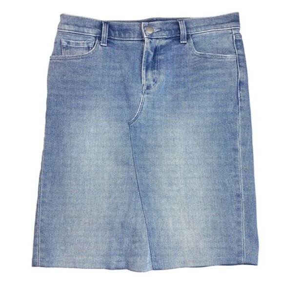 J Brand Blue Denim Skirt Sz 26 - Picture 2 of 6